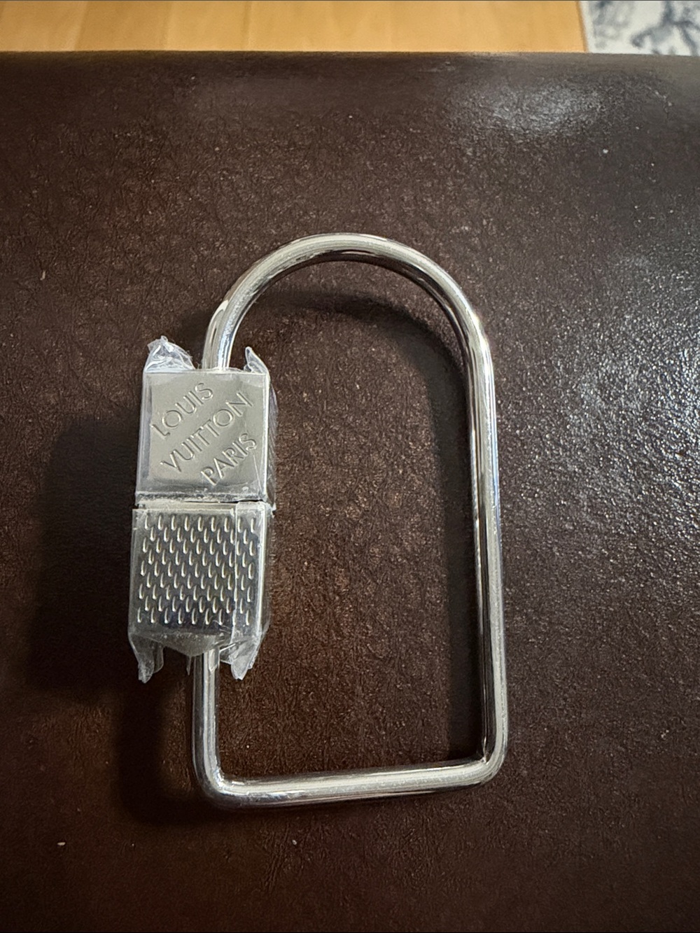 Louis Vuitton Silver Metal Arch Carabiner Keyring / Bag Charm